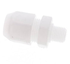 9x12mm & G3/8'' PVDF Straight Hose Fitting with Male Threads 10bar/145psi