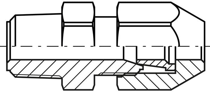 4x6mm & R1/4'' PVDF Straight Hose Compression Fitting with Male Threads 10bar/145psi