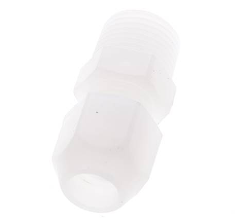 6x8mm & R1/8'' PP Elbow Hose Fitting with Male Threads 10bar/145psi [2 Pieces]