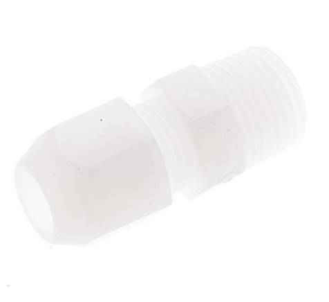 8x10mm & R1/4'' PP Elbow Hose Fitting with Male Threads 10bar/145psi [2 Pieces]