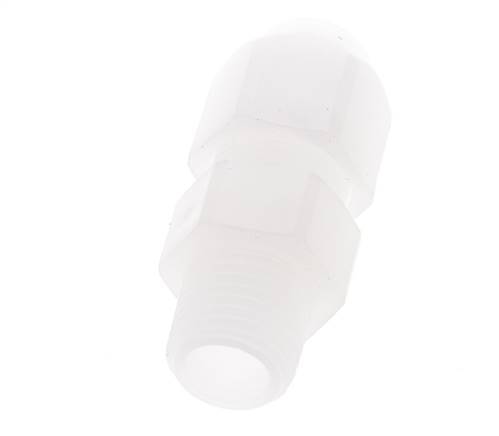 4x6mm & R1/8'' PP Elbow Hose Fitting with Male Threads 10bar/145psi [2 Pieces]