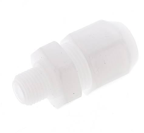 4x6mm & G1/2'' PP Straight Hose Fitting with Male Threads 10bar/145psi