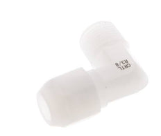 8x10mm & R3/8'' PVDF Elbow Hose Fitting with Male Threads 10bar/145psi