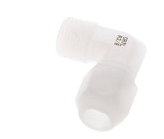 8x10mm & R3/8'' PVDF Elbow Hose Fitting with Male Threads 10bar/145psi