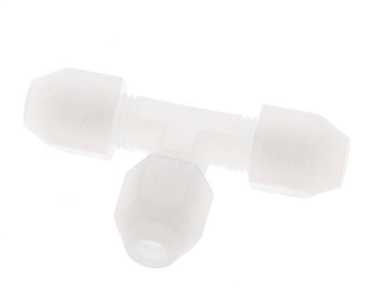 2x4mm PVDF T-Shape Hose Fitting 10bar/145psi