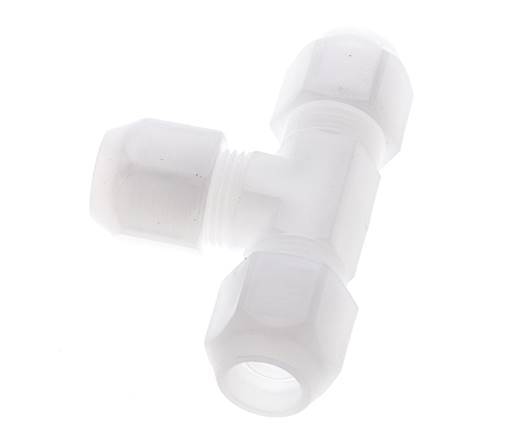 2x4mm PVDF T-Shape Hose Fitting 10bar/145psi
