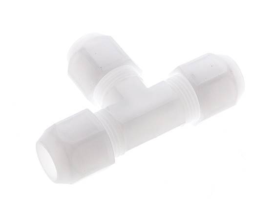 2x4mm PVDF T-Shape Hose Fitting 10bar/145psi