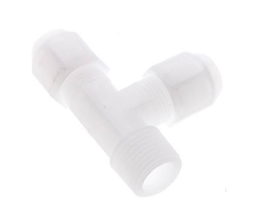 8x10mm PVDF T-Shape Hose Fitting 10bar/145psi