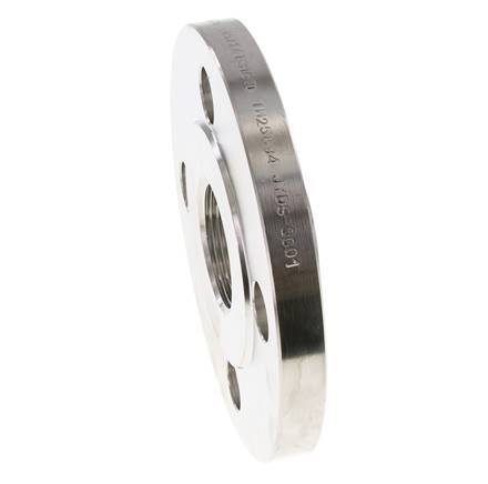 Threaded Flange DN125-PN16 Rp 5'' Stainless Steel 1.4571 DIN 2566 And EN 1092-1 (Type 13)