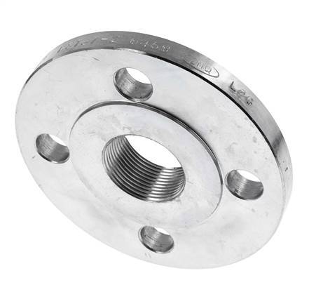 Threaded Flange DN125-PN16 Rp 5'' Zinc-Plated Steel DIN 2566 And EN 1092-1 (Type 13)