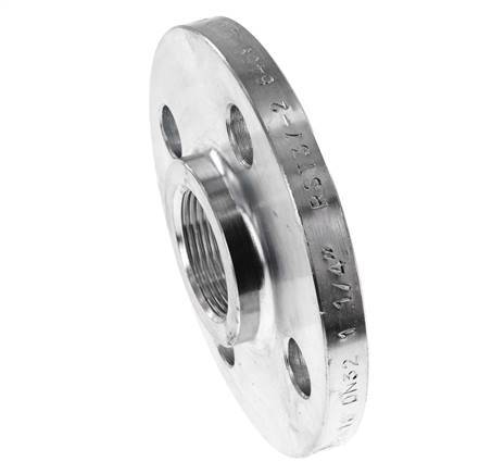 Threaded Flange DN100-PN16 Rp 4'' Zinc-Plated Steel DIN 2566 And EN 1092-1 (Type 13)