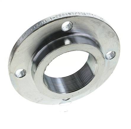 Threaded Flange DN80-PN6 Rp 3'' Zinc-Plated Steel DIN 2565 And EN 1092-1 (Type 13)
