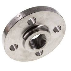 Threaded Flange DN32-PN40 Rp 1-1/4'' Stainless Steel 1.4571 DIN 2567 And EN 1092-1 (Type 13)