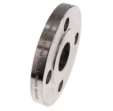 Threaded Flange DN32-PN40 Rp 1-1/4'' Stainless Steel 1.4571 DIN 2567 And EN 1092-1 (Type 13)