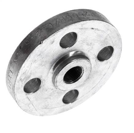 Threaded Flange DN10-PN40 Rp 3/8'' Zinc-Plated Steel DIN 2567 And EN 1092-1 (Type 13)