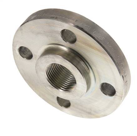 Threaded Flange DN25-PN40 Rp 1'' Zinc-Plated Steel DIN 2567 And EN 1092-1 (Type 13)