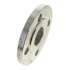 Threaded Flange DN65-PN16 (EN) Rp 2-1/2'' Zinc-Plated Steel EN 1092-1 (type 13)