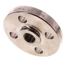 Threaded Flange DN15-PN40 Rp 1/2'' Stainless Steel 1.4571 EN 1092-1 (type 13)