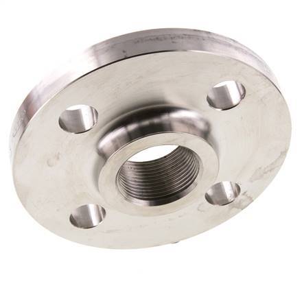 Threaded Flange DN32-PN40 Rp 1-1/4'' Stainless Steel 1.4571 EN 1092-1 (type 13)