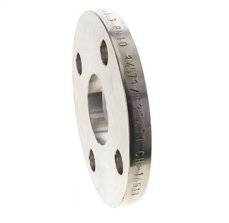 Loose Flange DN80-PN10 Stainless Steel 1.4571 Full Material DIN 2642 And EN 1092-1 (Type 02)
