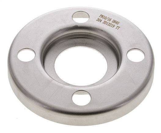 Loose Flange DN40-PN10 Stainless Steel 1.4301 Pressed Similar To DIN 2642