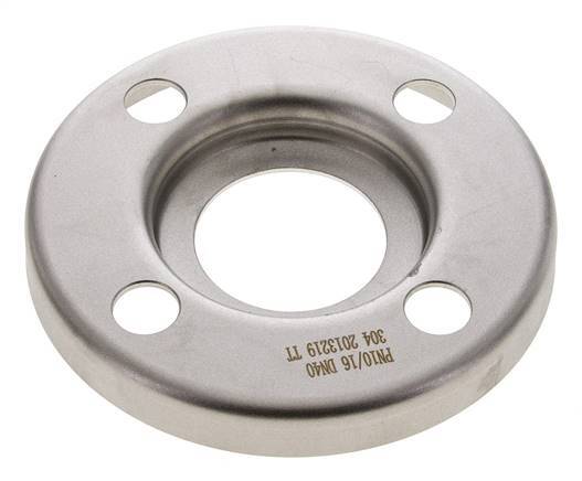 Loose Flange DN40-PN10 Stainless Steel 1.4301 Pressed Similar To DIN 2642