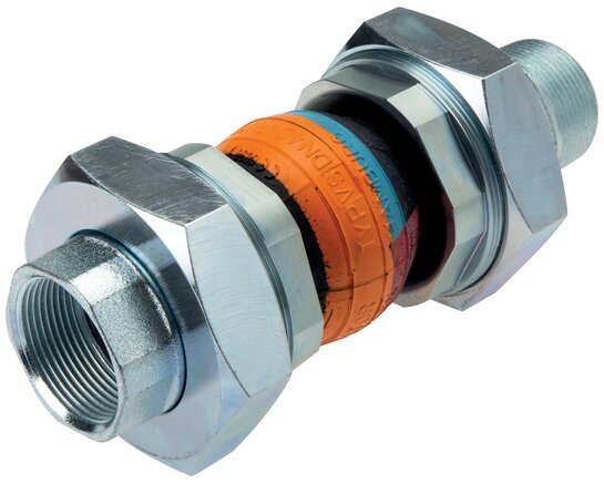 Threaded Rubber Expansion Joint DN32 R 1-1/4'' (Male)-G 1-1/4'' (Female) EPDM