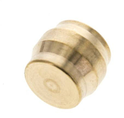 12mm Brass Closing Plug for Compression Ring Fittings 75 Bar DIN EN 1254-2 [2 Pieces]