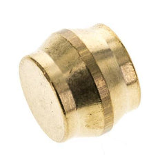 22mm Brass Closing Plug for Compression Ring Fittings 54 Bar DIN EN 1254-2