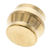 14mm Brass Closing Plug for Compression Ring Fittings 89 Bar DIN EN 1254-2 [2 Pieces]