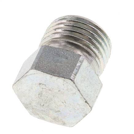 8S Zinc plated Steel Closing Plug for Tubes 630 Bar DIN 2353 [2 Pieces]
