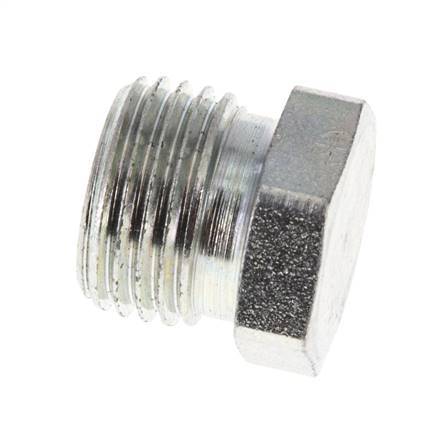 10L Zinc plated Steel Closing Plug for Tubes 315 Bar DIN 2353 [2 Pieces]