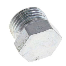 12L Verzinkter Stahl Verschlussstopfen für Rohre 315 Bar DIN 2353 [2 Stück]