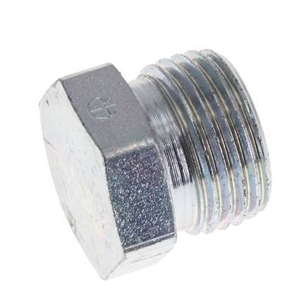 12L Zinc plated Steel Closing Plug for Tubes 315 Bar DIN 2353 [2 Pieces]