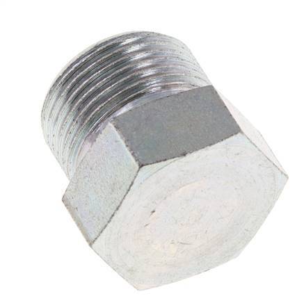 14S Verschlußstopfen aus verzinktem Stahl für Rohre 630 bar DIN 2353