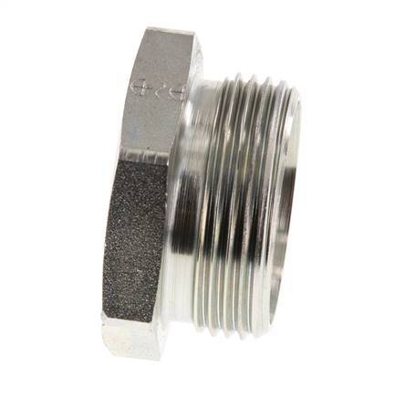 28L Verschlußstopfen aus verzinktem Stahl für Rohre 160 Bar DIN 2353