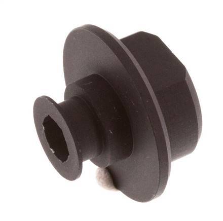 G 1/8'' Weibliche Aluminium-Saugnapfdüse DN 5.2 SW 5