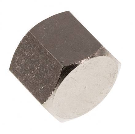 G 1/8'' Nickel plated Brass End cap 16 Bar [5 Pieces]