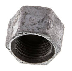 Rp 1/2'' Zinc plated Cast iron End cap 25 Bar [5 Pieces]