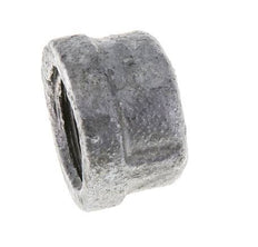 Rp 1/2'' Zinc plated Cast iron End cap Round 25 Bar [5 Pieces]