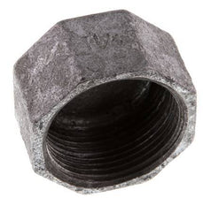 Rp 1 1/4'' Zinc plated Cast iron End cap 25 Bar [2 Pieces]