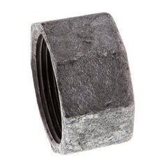 Rp 1 1/4'' Zinc plated Cast iron End cap 25 Bar [2 Pieces]