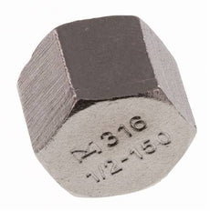 1/2'' NPT Stainless steel End cap 16 Bar [2 Pieces]