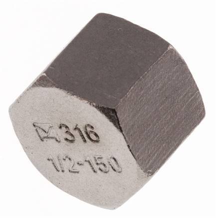 1/2'' NPT Stainless steel End cap 16 Bar [2 Pieces]