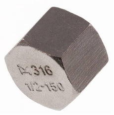 1/2'' NPT Stainless steel End cap 16 Bar [2 Pieces]