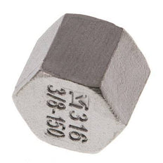 Rp 3/8'' Stainless steel End cap 16 Bar [2 Pieces]