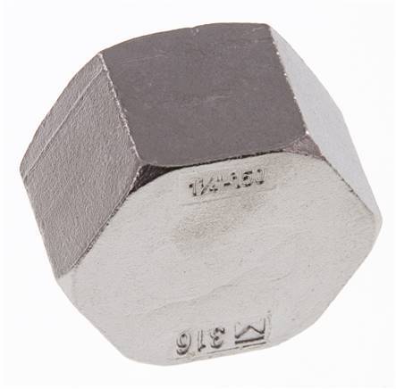 Rp 1 1/4'' Edelstahl Endkappe 16 Bar