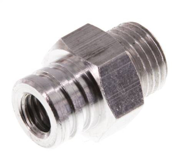 G 1/4'' Außengewinde Aluminium Saugnapfdüse DN 6,5 SW 17 [2 Stück]