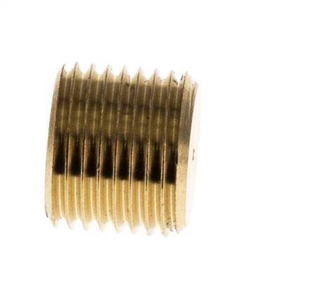 G 1/8'' Brass Closing plug with Inner Hex without collar 16 Bar [10 Pieces]