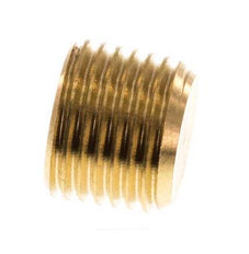 M10x1 Brass Closing plug with Inner Hex without collar (conical) 16 Bar [10 Pieces]
